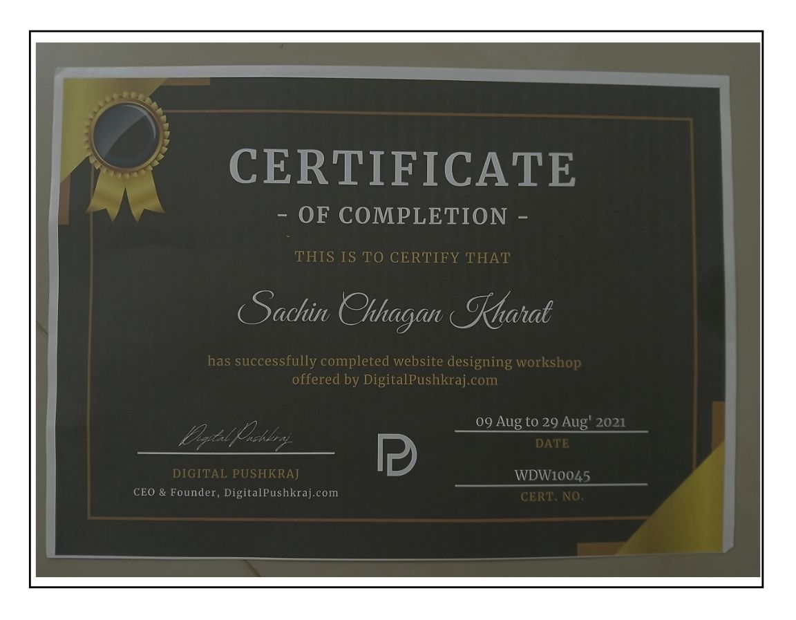 WordPress WorkShop By Digital Pushkaraj